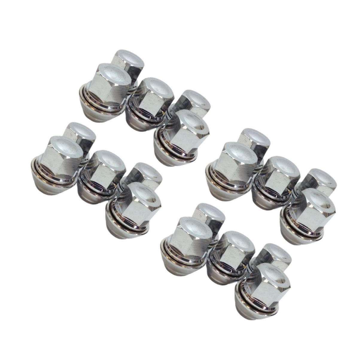 Wheel Nut Set Of 20 For Ford Transit Courier 1.0 1.5 1.6 2014-2023 Solid Chrome