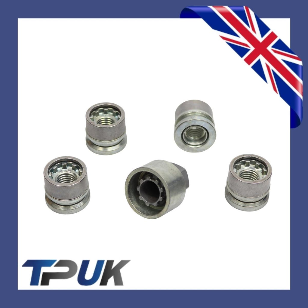 Ford Transit Mk8 Locking Wheel Nut Set M14X1.5 2014 Onwards Locker 4 Nuts 1 Key