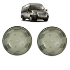 A Pair Of Front Wheel Centre Cap Trims Ford Transit Mk6 Mk7 Mk8 Rear Twin Wheel