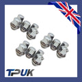 Wheel Nut Set Of 15 For Ford Transit Connect 1.5 1.6 2013 On Solid Chrome