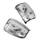 Pair of Clear Wing Mirror Indicator Lenses for Ford Transit Mk8 (2014-Onwards) - Left & Right Side Replacement Light Covers