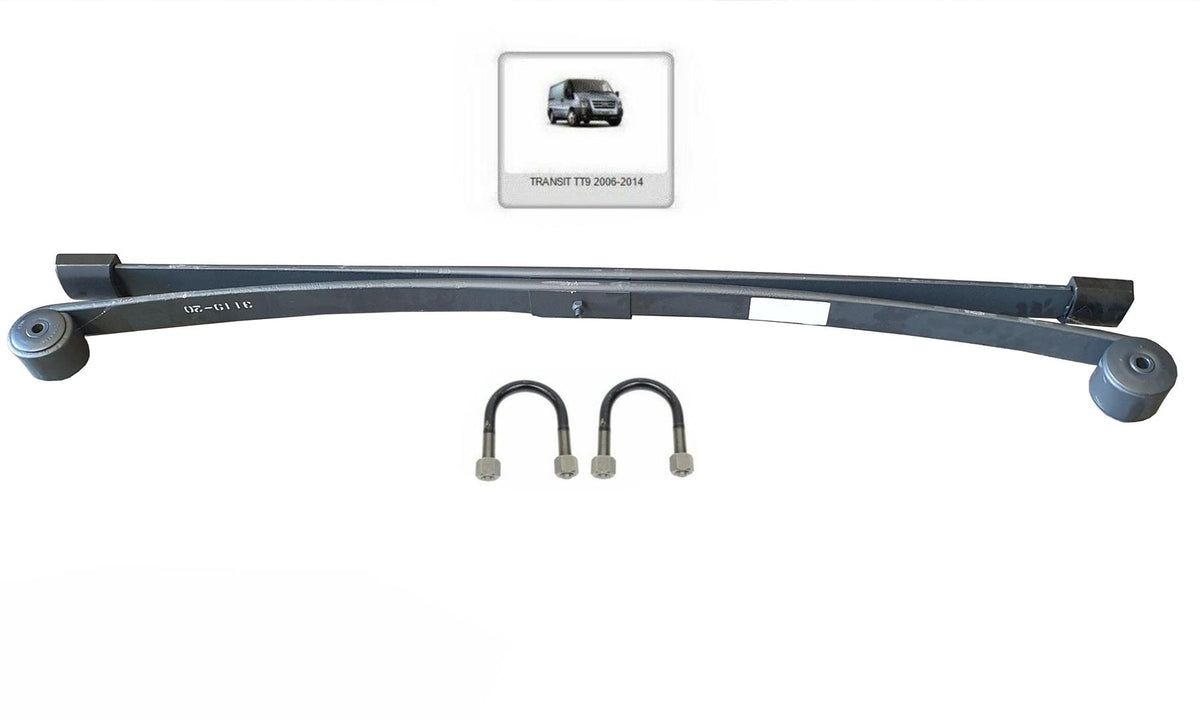 For Ford Transit 1 + 1 Leaf Spring 2.2 Fwd Mk7 60Mm Bushes With U Bolts 1 Spring