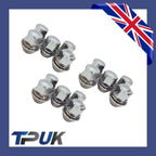 Wheel Nut Set Of 15 For Ford Transit Connect 1.5 1.6 2013 On Solid Chrome