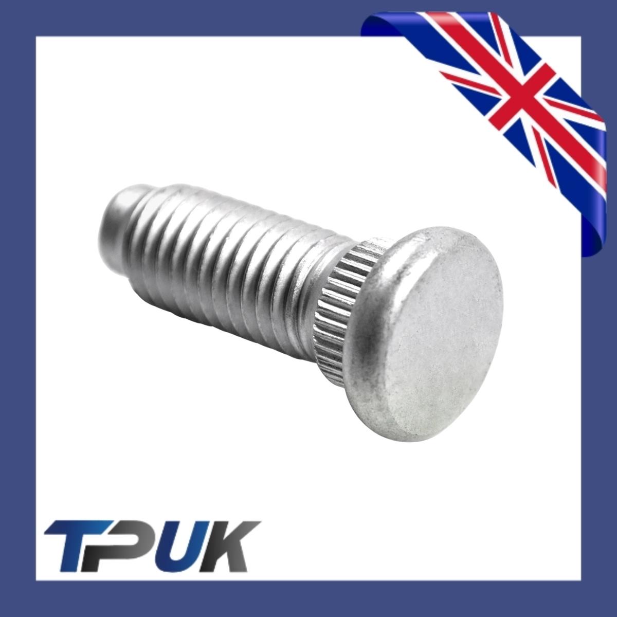 Transit Mk6 Mk7 Front Wheel Studs M14 X 37 Set Of 5 Single Wheel Only 4424984