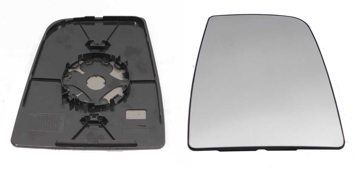 Ford Transit Mk8 2014 On Right Drivers Upper Wing Mirror Glass + Back Plate