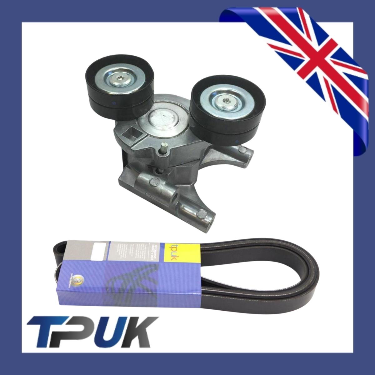 Ford Transit 2.2 Rwd Drive Fan Belt + Tensioner Kit Mk7 Mk8 No Aircon 2011 On V