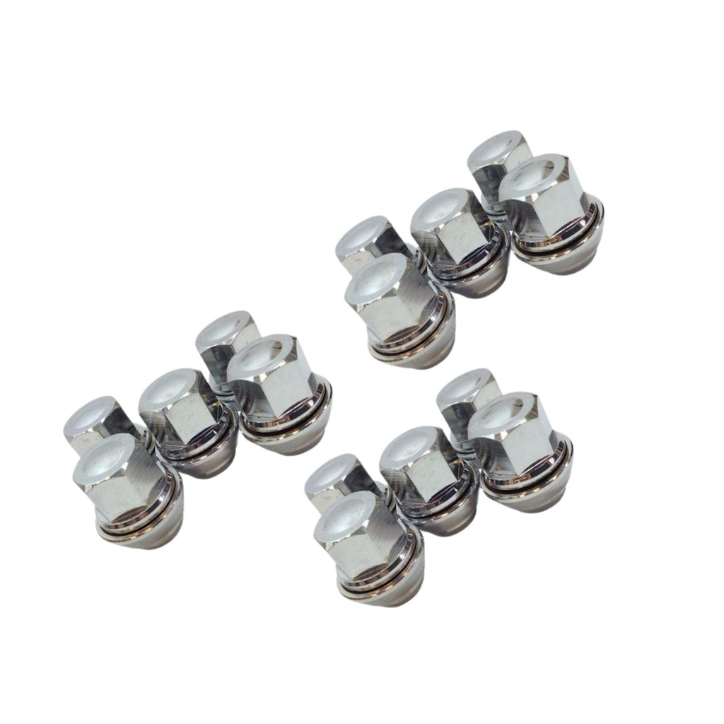Wheel Nut Set Of 15 For Ford Transit Connect 1.5 1.6 2013 On Solid Chrome