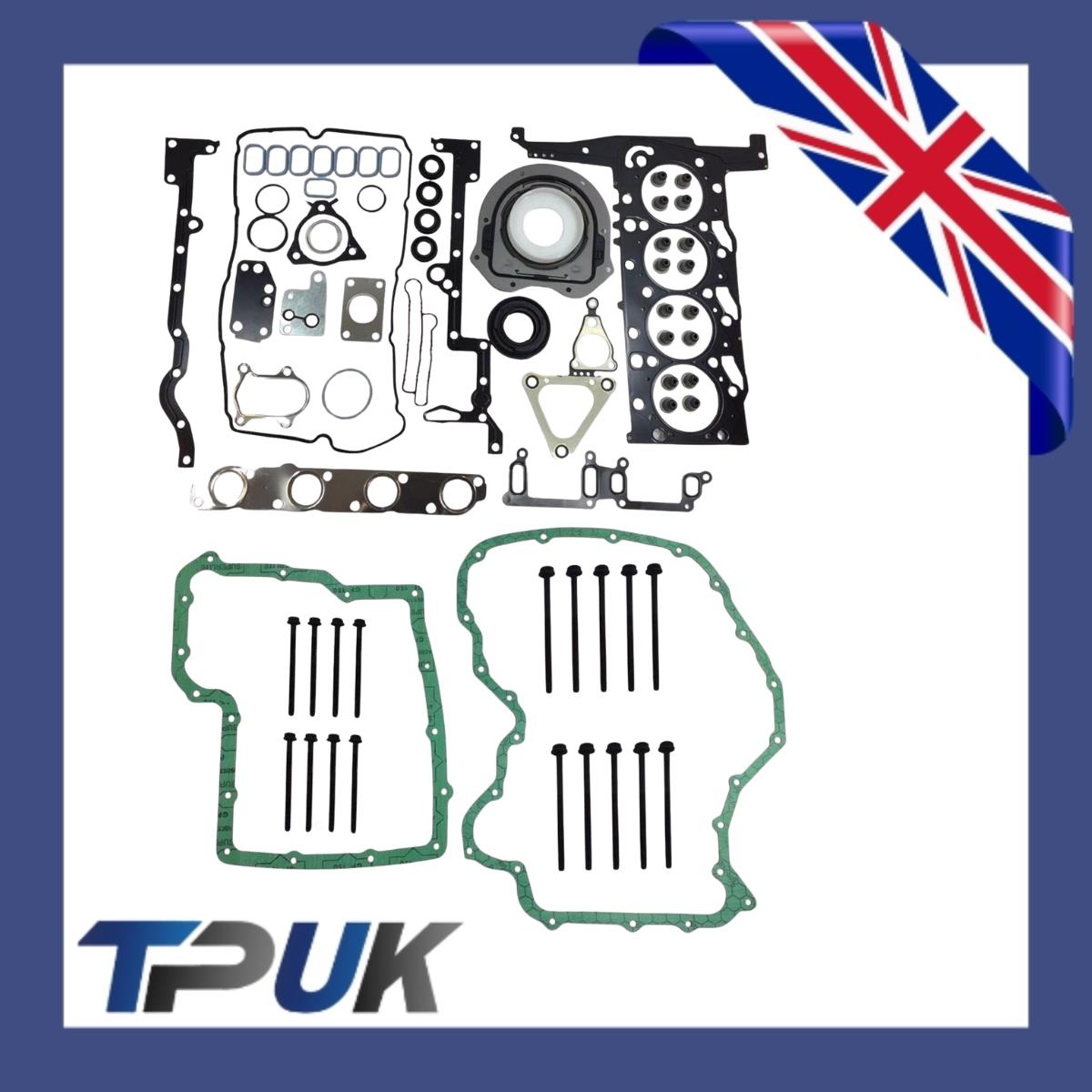 Full Engine Head Gasket Set For Ford Transit Mk6 Mk7 2.4 2000 On 1102674 1102676