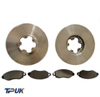 Ford Transit Mk6 2.4 Rwd Front Brake Pads And Discs 2000 To 2006 Full Set 294mm