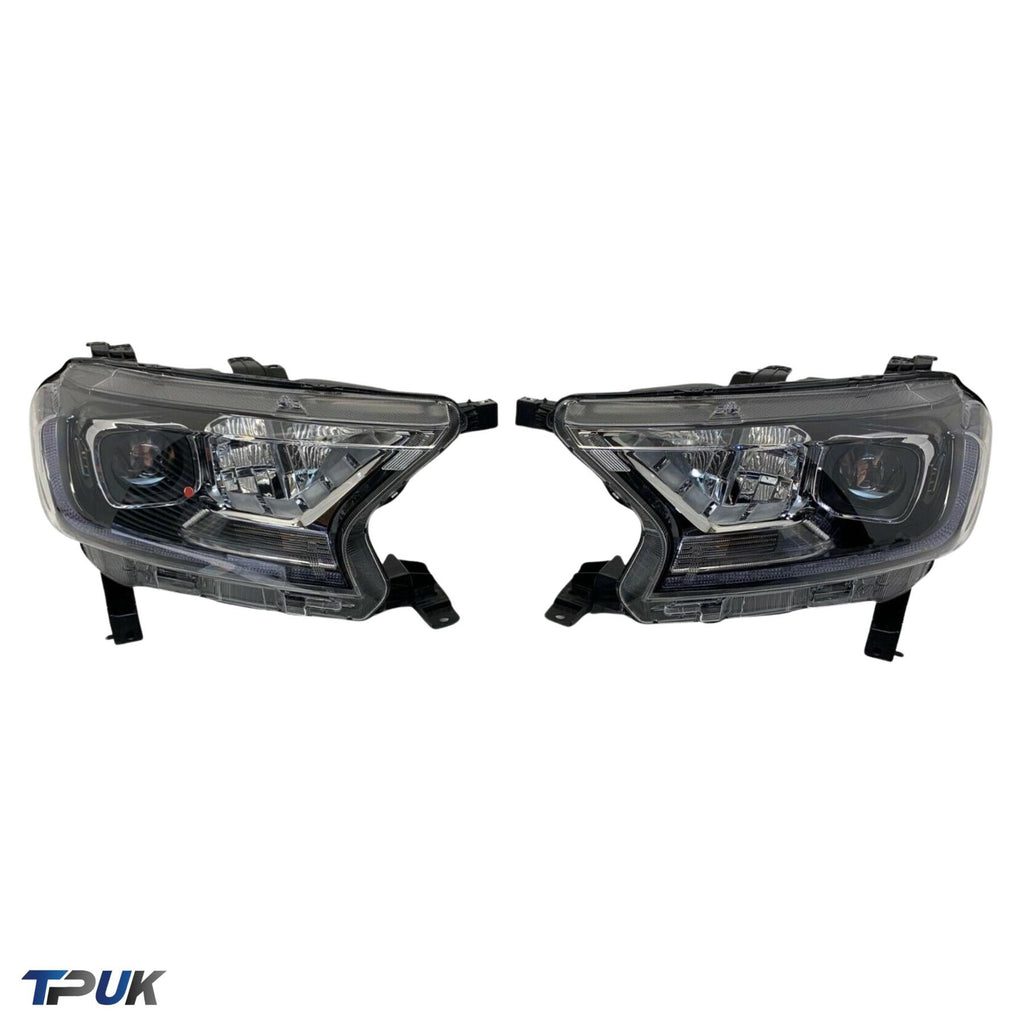 Headlight Pair For Ford Ranger 2.0 2018-2022 Jb3B13E015Aa Jb3B13E014Aa