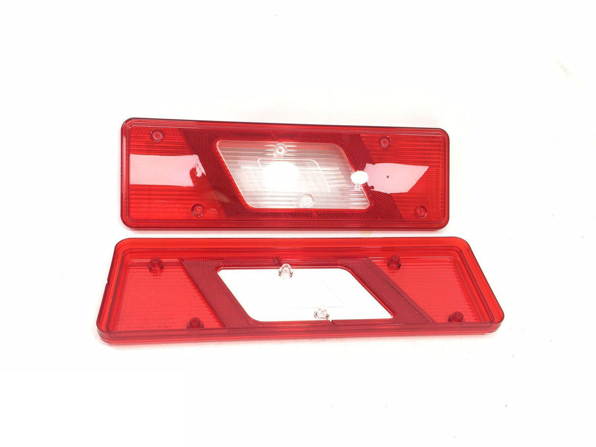 Pair Ford Transit Mk8 2014 Tipper Chassis Rear Tail Light Lamp Lenses Left Right