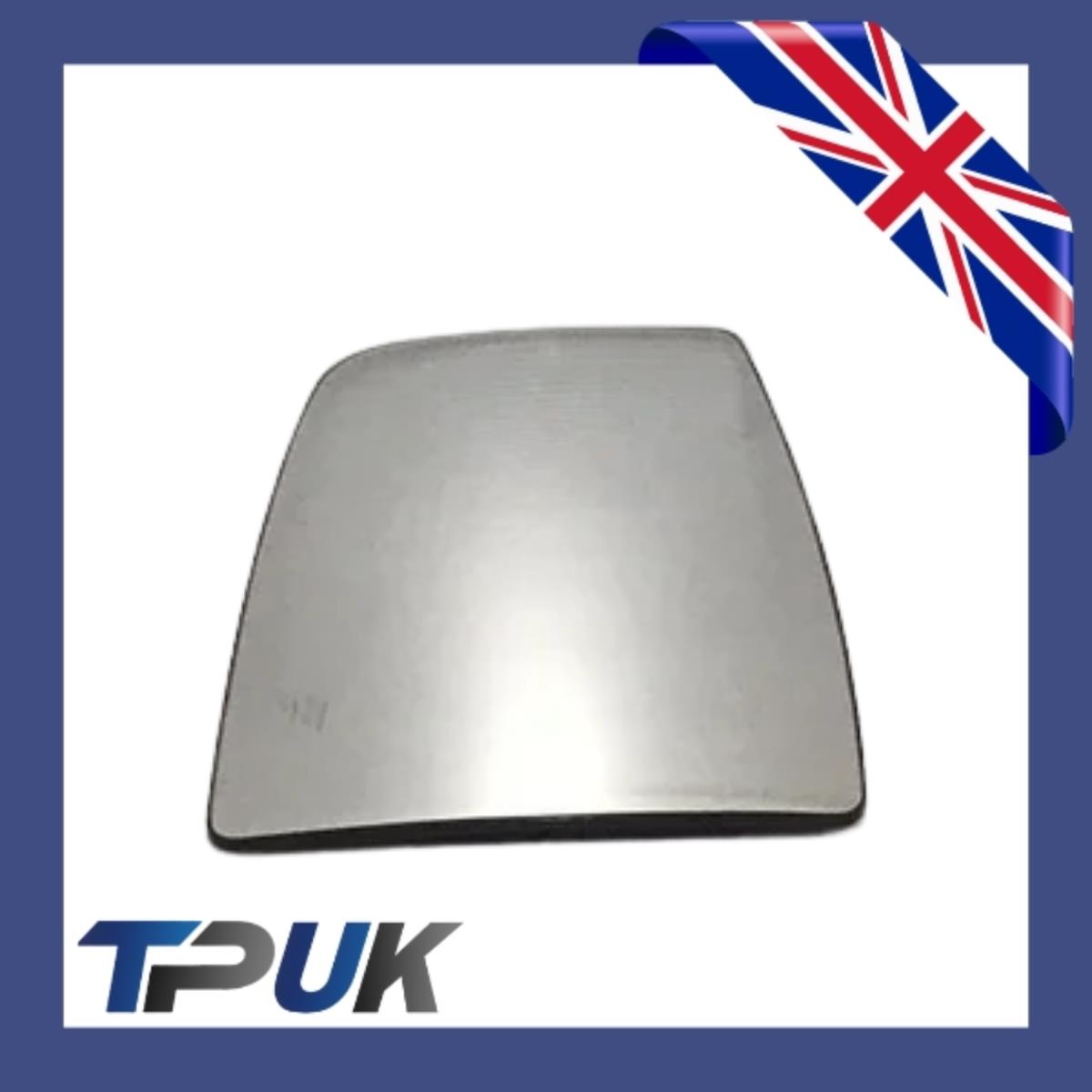 Ford Transit Mk8 2014 On Left Passengers Upper Wing Mirror Glass + Back Plate