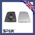 Ford Transit Mk8 2014 On Right Drivers Upper Wing Mirror Glass + Back Plate