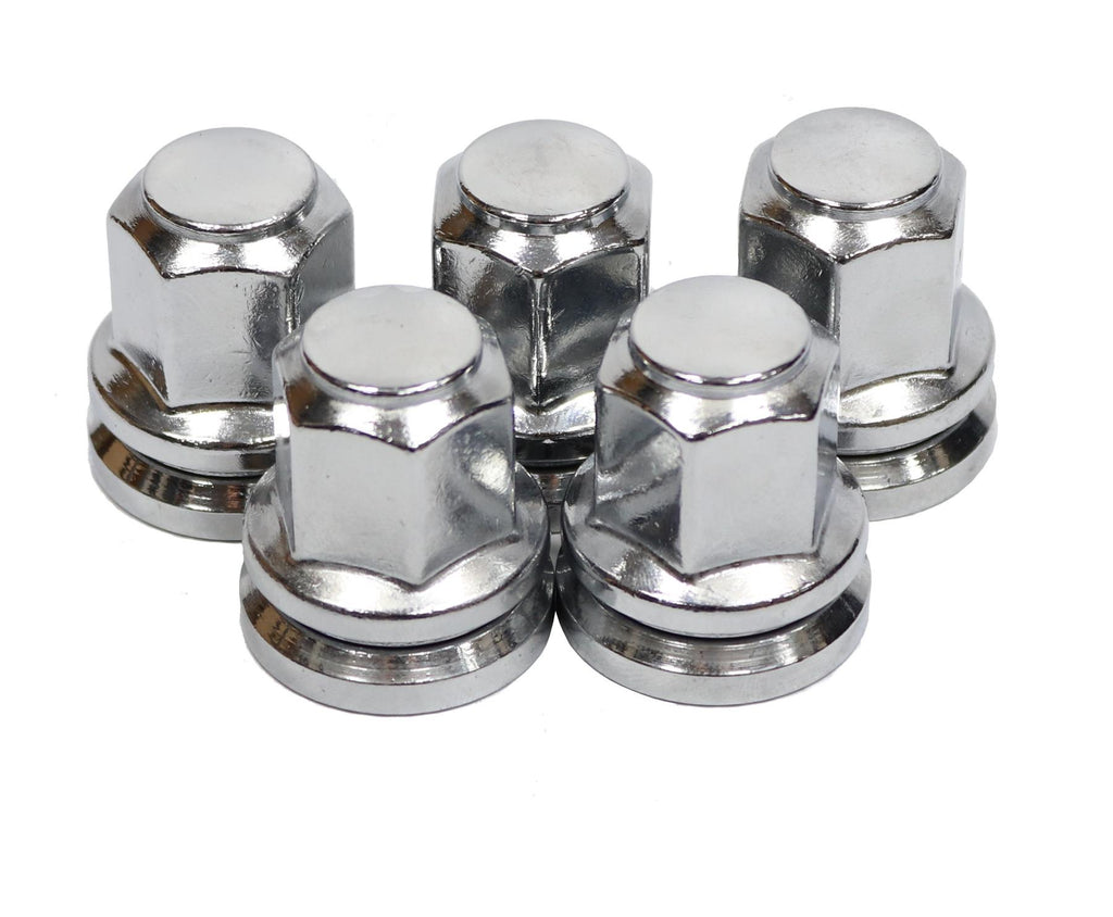 Ford Transit Set Of 5 Chrome Wheel Nuts Alloy Steel M14X2 Mk6 Mk7 2000 - 2014