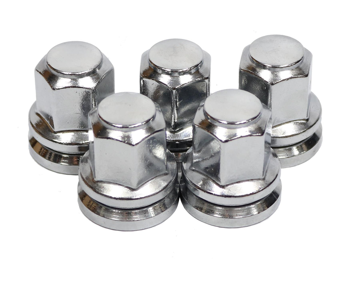 Ford Transit Set Of 5 Chrome Wheel Nuts Alloy Steel M14X2 Mk6 Mk7 2000 - 2014