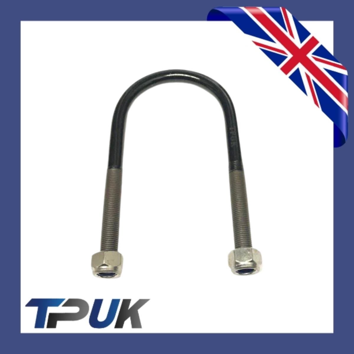 Ford Transit Mk7 Mk8  Pair U Bolt & Nuts 3 4 5 Leaf Spring 75Mm Wide Per 2