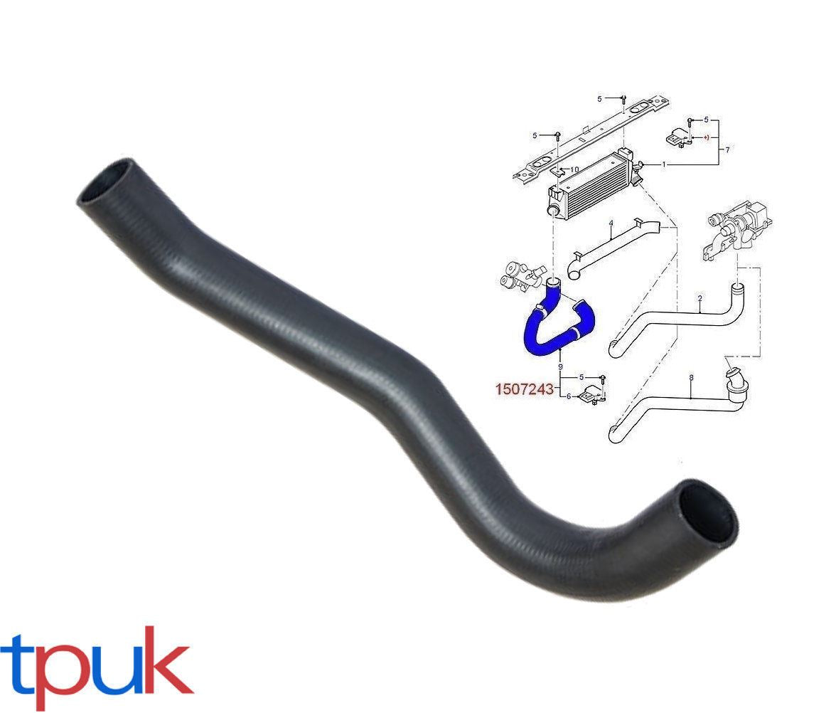 Ford Transit 2.4 D Intercooler Egr Pipe Turbo Hose 1507243 4C11-6C646-Ab