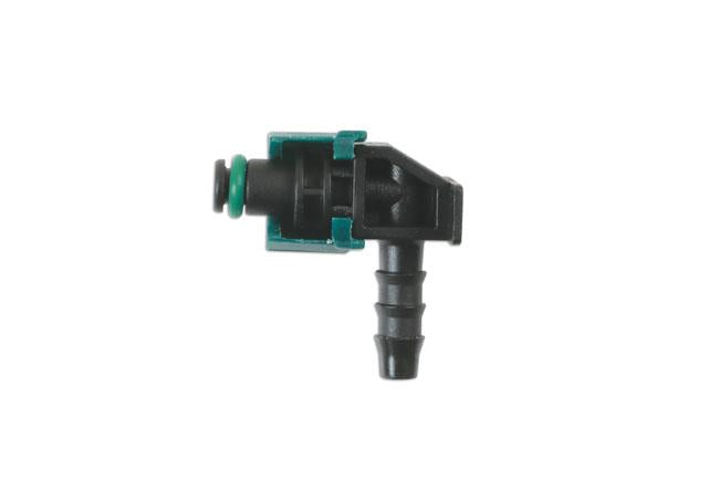Laser Fuel Line 1 Way Leak Off Connector 5Pc For For Transit 4Mm Id Hose