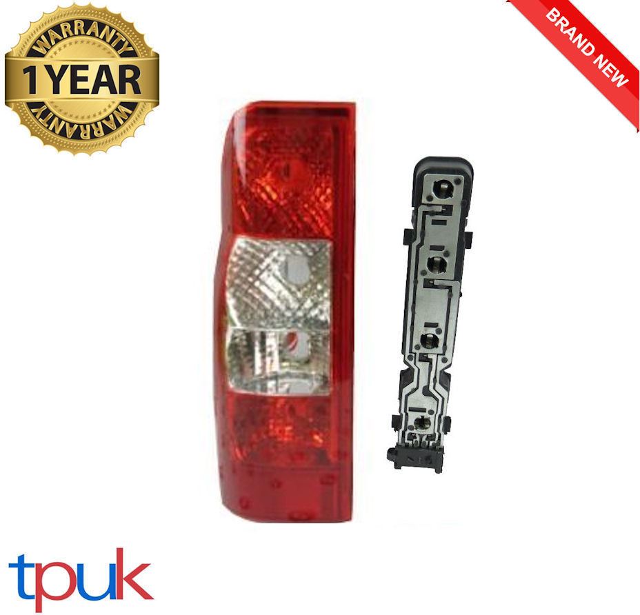 Ford Transit Van Mk7 Rear Light Lens Lamp Passenger Left Side With Bulb Holder