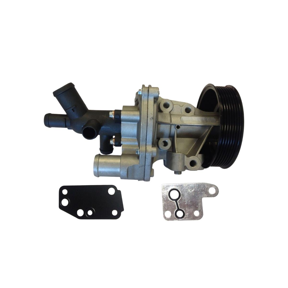Water Pump Txii Defender Ford Transit 2000-14 Mk6 Mk7 2.4 & Connector & 2 Gasket