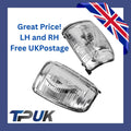 Pair of Clear Wing Mirror Indicator Lenses for Ford Transit Mk8 (2014-Onwards) - Left & Right Side Replacement Light Covers