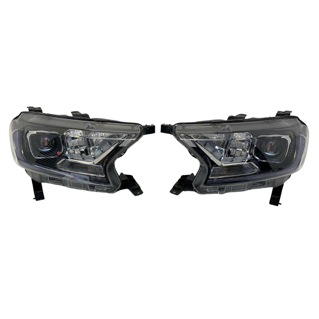 Headlight Pair For Ford Ranger 2.0 2018-2022 Jb3B13E015Aa Jb3B13E014Aa
