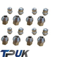 Wheel Nuts Set M12 X 1.5Mm 19Mm Hex Head Per 16 Solid Capped Type 60 Degree