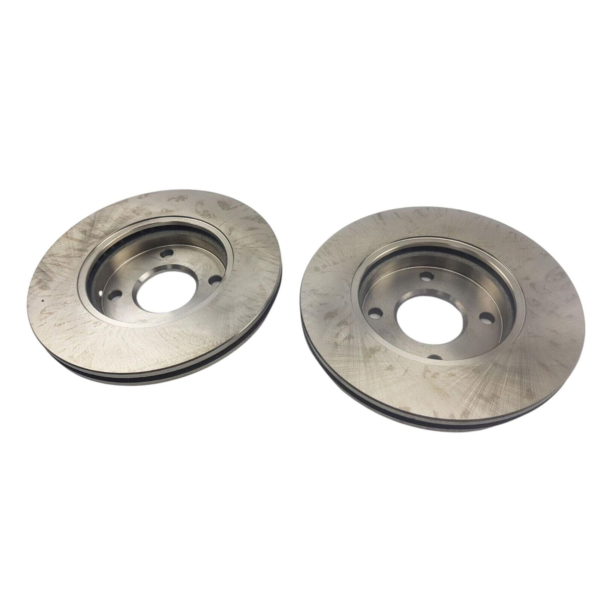 Pair Brake Discs Vented For Ford Focus Street Fusion Fiesta Puma Mazda 258Mm 98Ab-1125-Bd