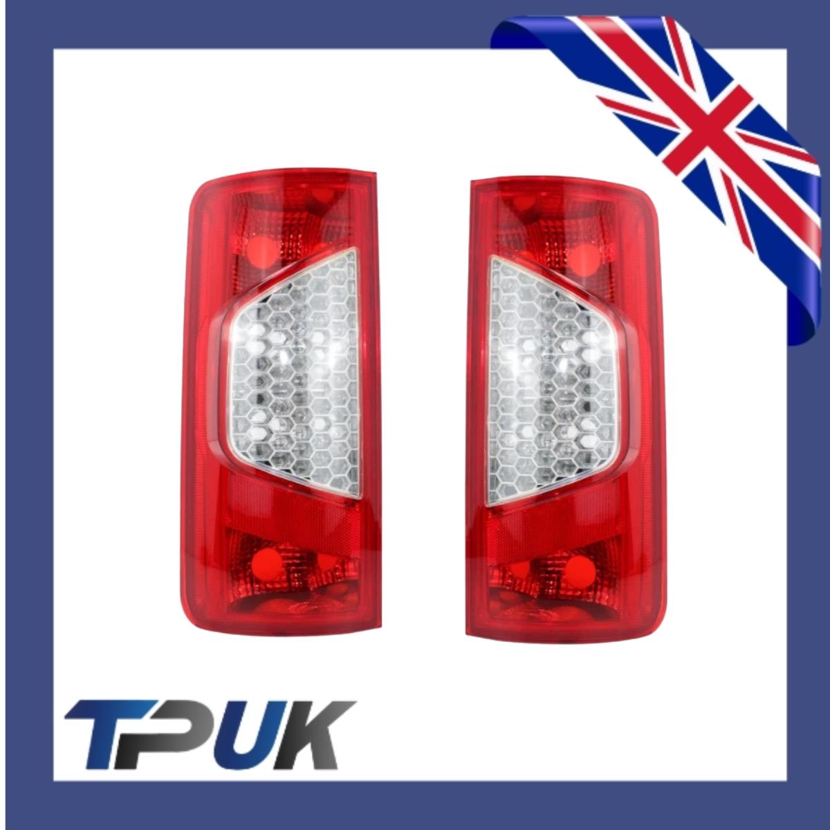 Transit Connect Rear Lamp Lens Light 2009 On Mk2 Right + Left OS+NS Pair (2)