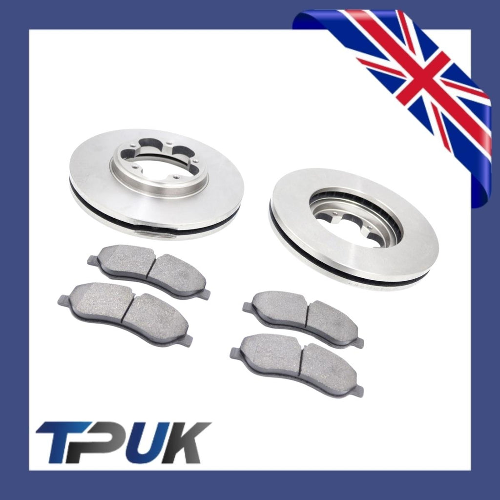 Ford Transit Mk8 Custom Front Brake Pads Discs 2.2 Fwd 2012 On 250 To 310 Series