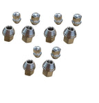 Wheel Nuts Set M12 X 1.5Mm 19Mm Hex Head Per 12 Solid Capped Type 60 Degree