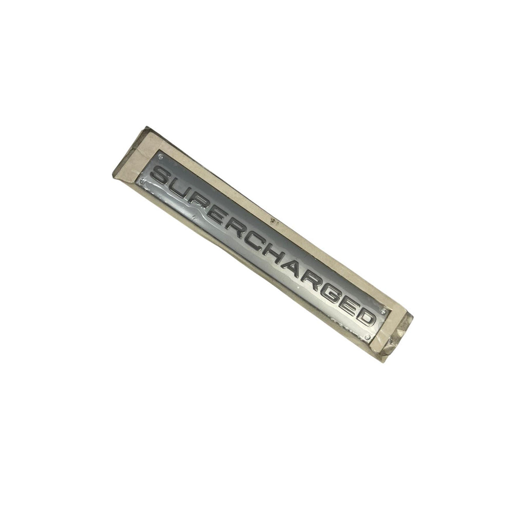 Supercharged Silver Badge For A Range Of Vehicles Fit Rear Tailgate Front Arch