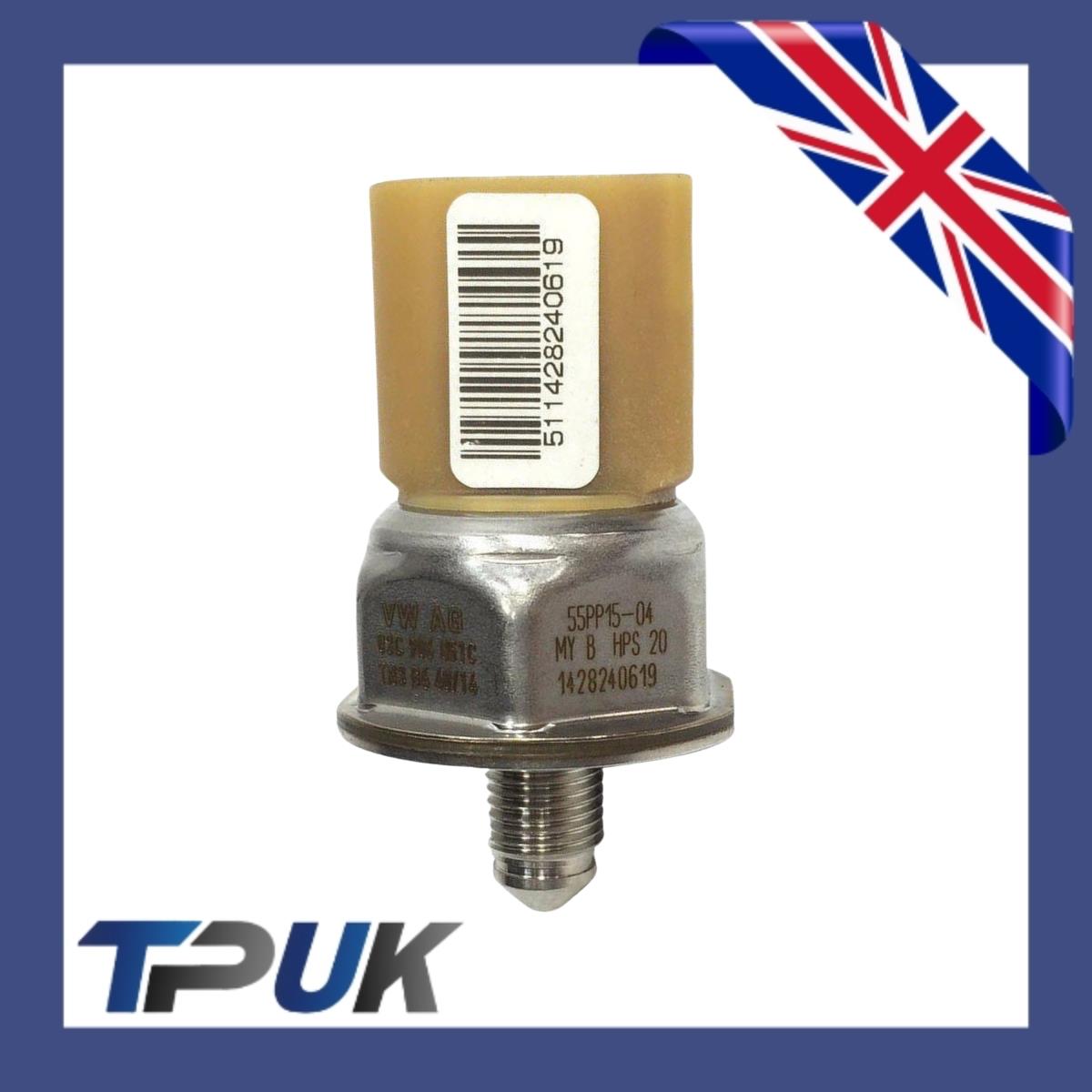 Audi 3.0 Fuel Rail High Pressure Sensor Injection Valve A4 A5 A6 A7 A8 Aq5 Aq7