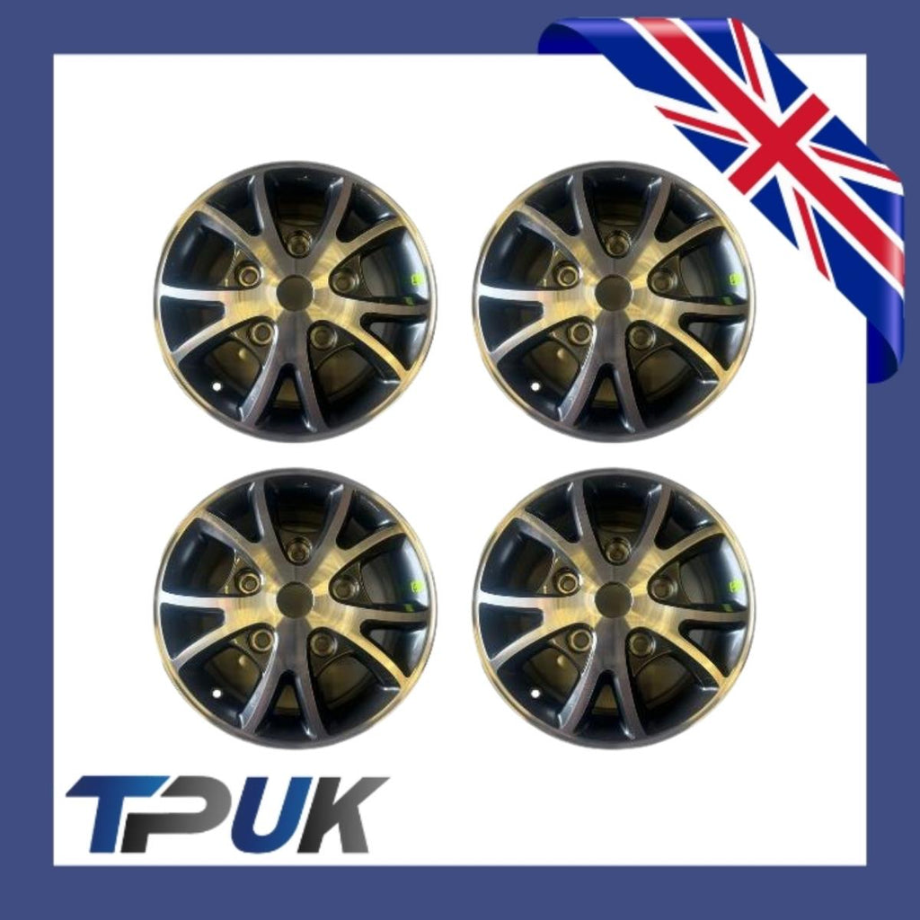 Alloy Wheels 16" For Ford Transit Custom 10 Spoke Black+Silver 2012 On Set Of 4 Oe