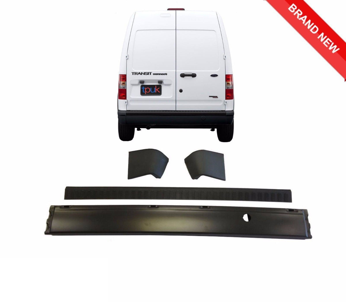 Ford Transit Tourneo Connect Rear Bumper And Bumper Cover + End Caps 2002-2013