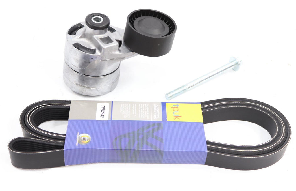 Transit Mk7 Fan Drive Belt And Tensioner 2.4 Duratorq 06 On With Airconditioning
