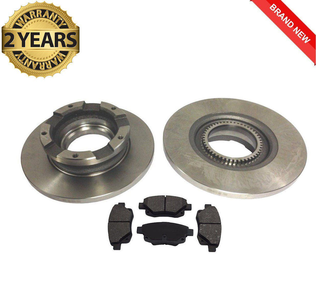 Ford Transit Rear Brake Pads & Discs 2006 On 2.2 Fwd 2 Disc 4 Pads Pad Disc Mk7