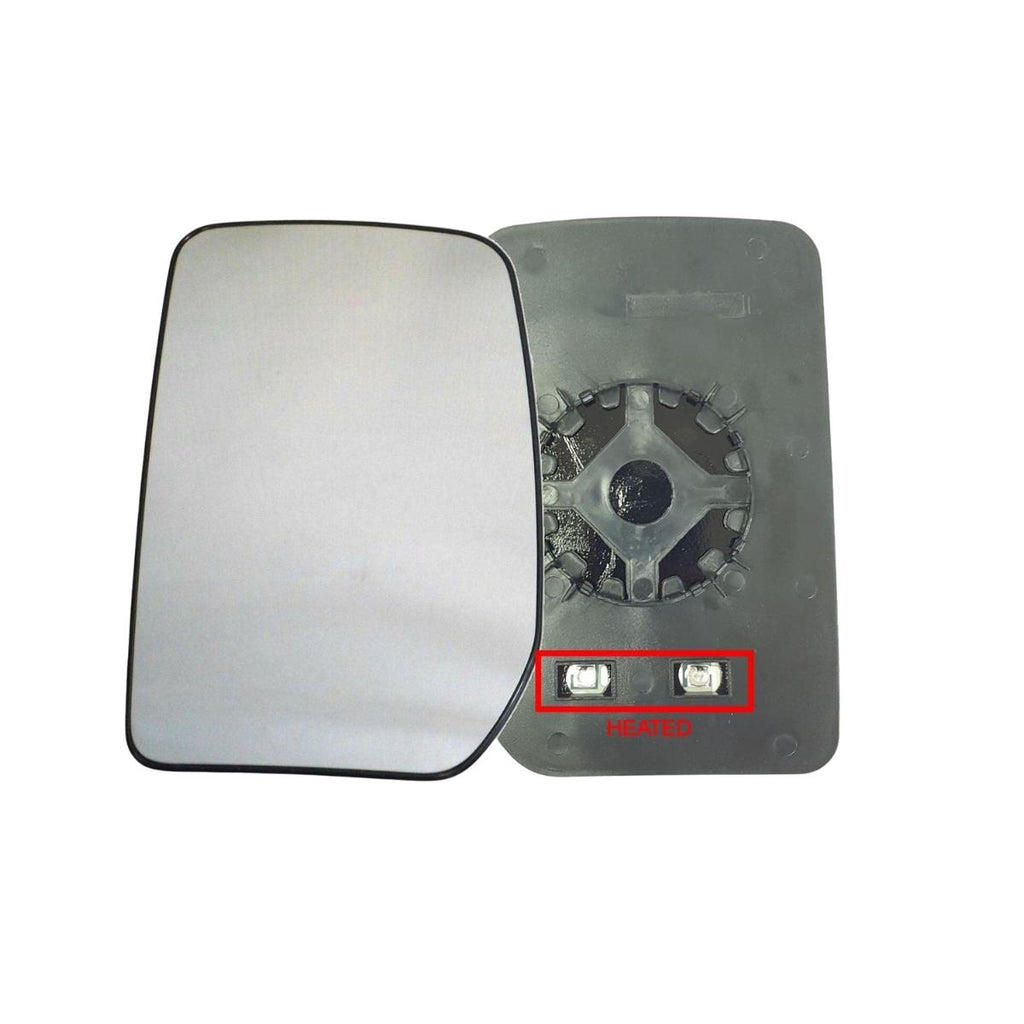 Ford Transit Mk6 Mk7 Heated Electric Left Mirror Glass 2000-2014 Passenger Side