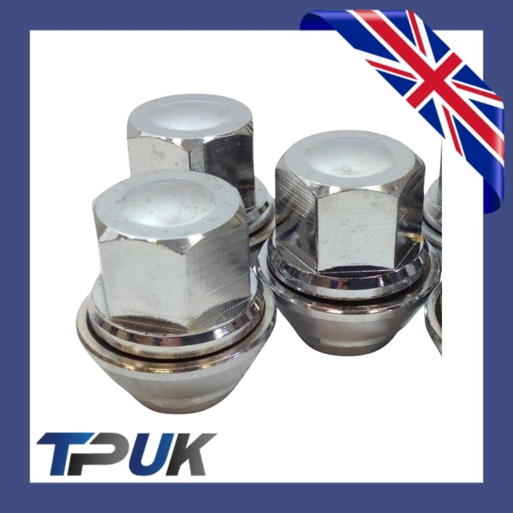 Wheel Nut Set Of 10 For Ford Transit Connect 1.5 1.6 2013 On Solid Chrome