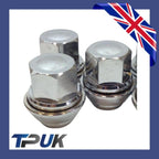 Wheel Nut Set Of 10 For Ford Transit Connect 1.5 1.6 2013 On Solid Chrome