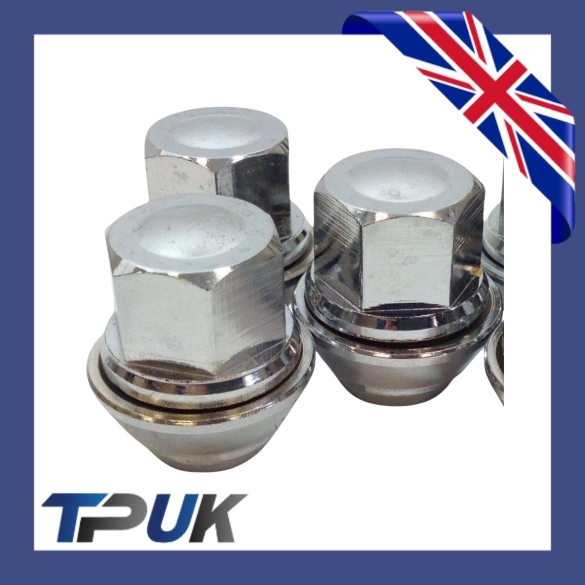 Wheel Nut Set Of 10 For Ford Transit Connect 1.5 1.6 2013 On Solid Chrome