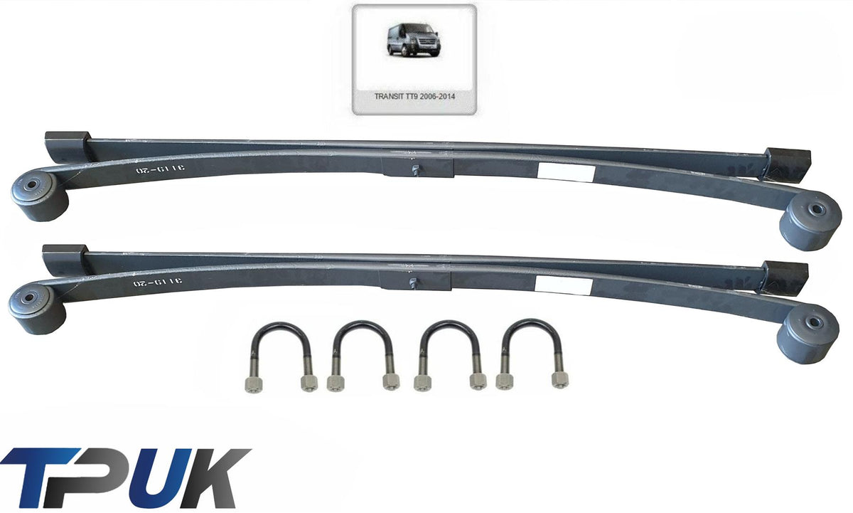 For Ford Transit 1 + 1 Leaf Spring 2.2 Fwd Mk7 Pair 60Mm Bushes With U Bolts