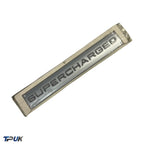 Supercharged Silver Badge For A Range Of Vehicles Fit Rear Tailgate Front Arch