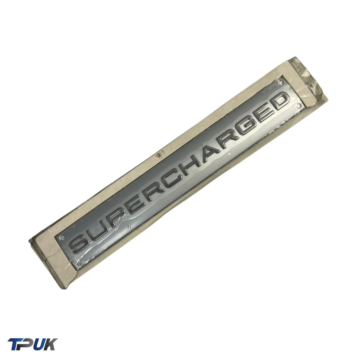 Supercharged Silver Badge For A Range Of Vehicles Fit Rear Tailgate Front Arch