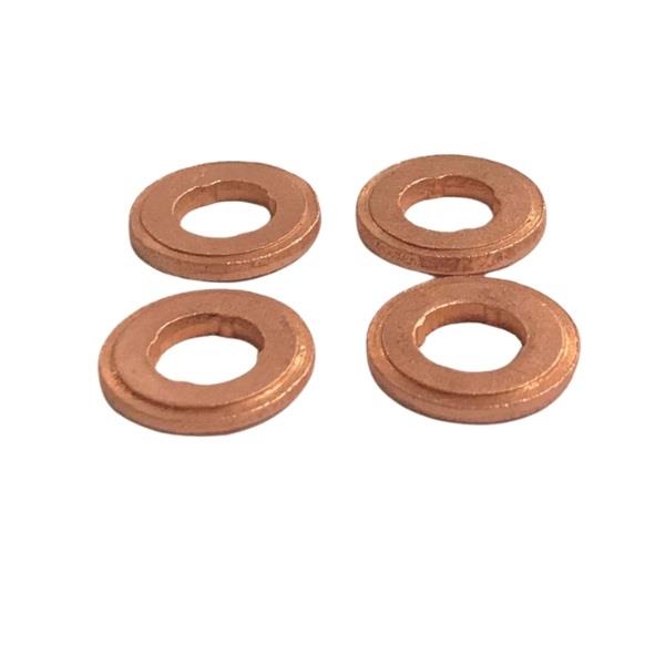 Injector Copper Washers Set Of 4 Fits Ford Transit Mk8 Custom 12 On 2.2 Fwd Rwd