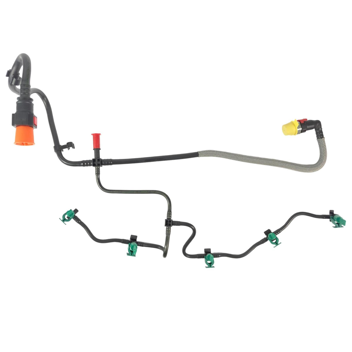 Fuel Injector Return Pipe Leak Off And Clips For Ford Transit Mk7 3.2 Tdci