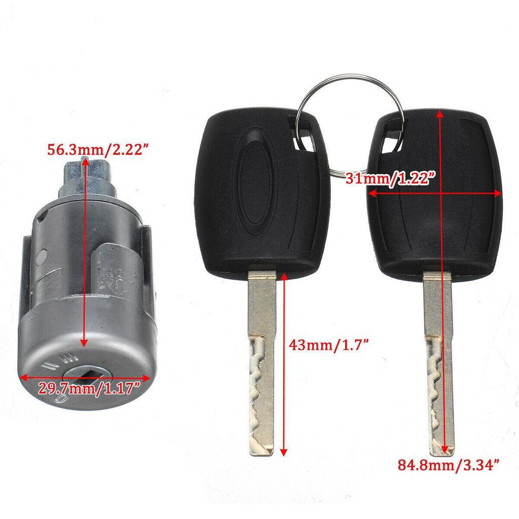 Ignition Barrel Lock And 2 Keys For Ford Transit Mk8 Custom 2012 Onwards 1926227