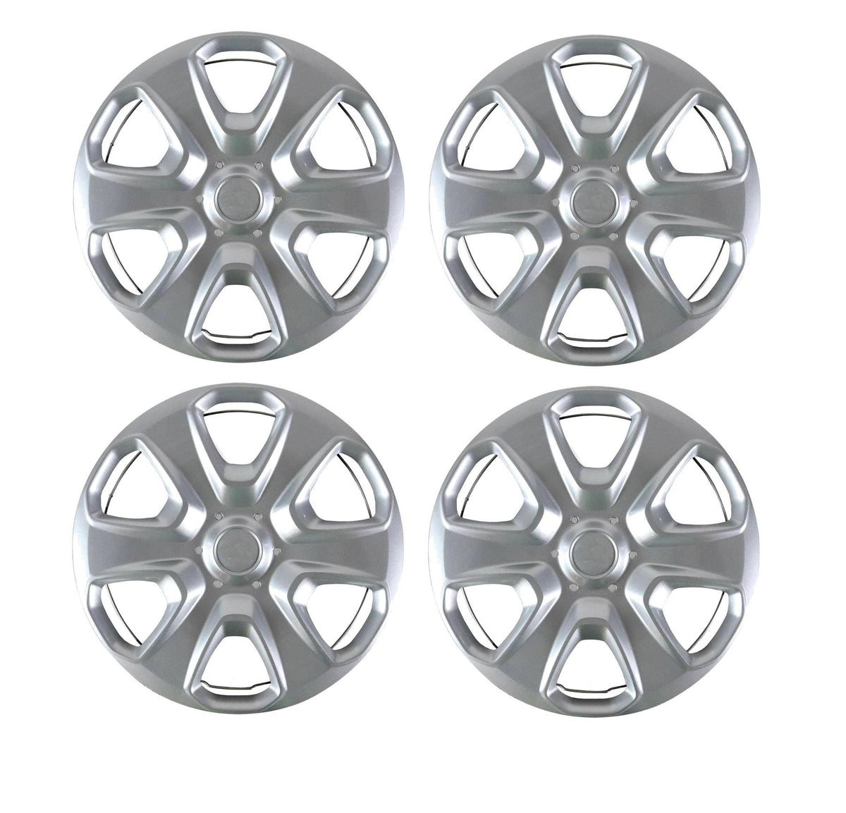 Ford Fiesta Mk7 Set Of 4 15" Inch Wheel Trim Hub Cap Cover 2008 On Clips Ring