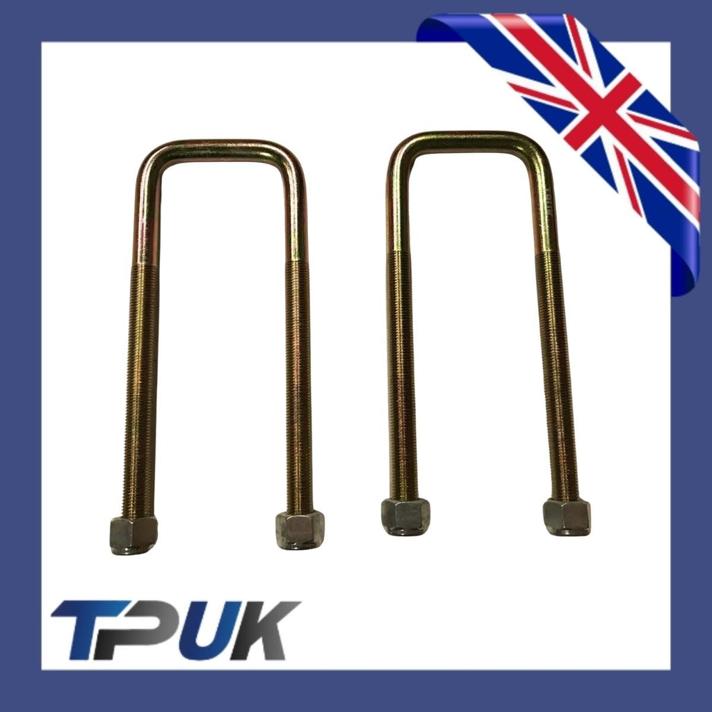 A Pair Ford Transit Leaf Spring U Bolt Fits 3 / 4 Leaf Heavy Duty Up To 2006