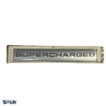 Supercharged Silver Badge For A Range Of Vehicles Fit Rear Tailgate Front Arch